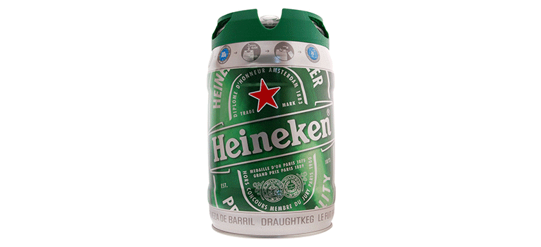 Fût de bière BeerTender Heineken de 5L